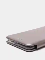 Серебряный чехол книжка Honor 50, Huawei Nova 9 с функцией подставки
