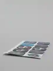 Светло-синий 3d наклейки набор стикеров на телефон