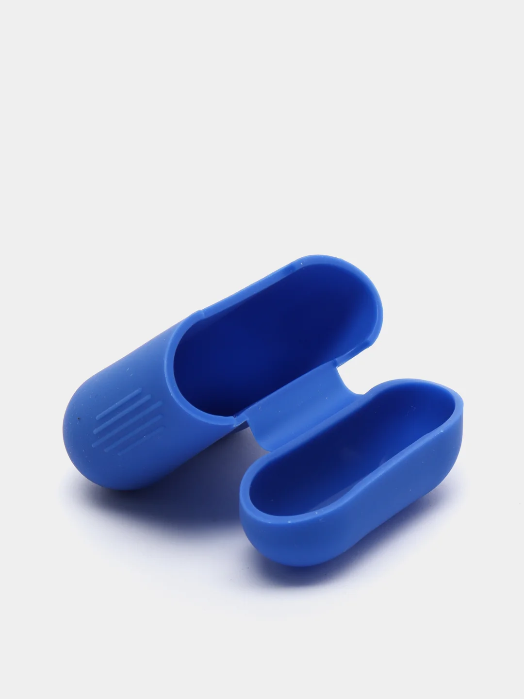 Синий чехол для наушников Apple Airpods 1 и 2 силиконовый
