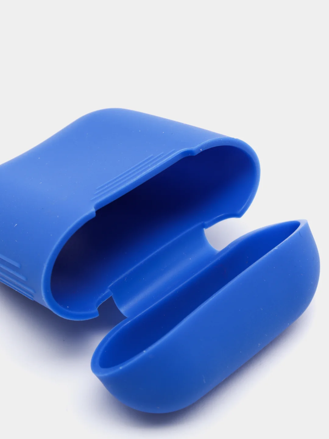 Синий чехол для наушников Apple Airpods 1 и 2 силиконовый