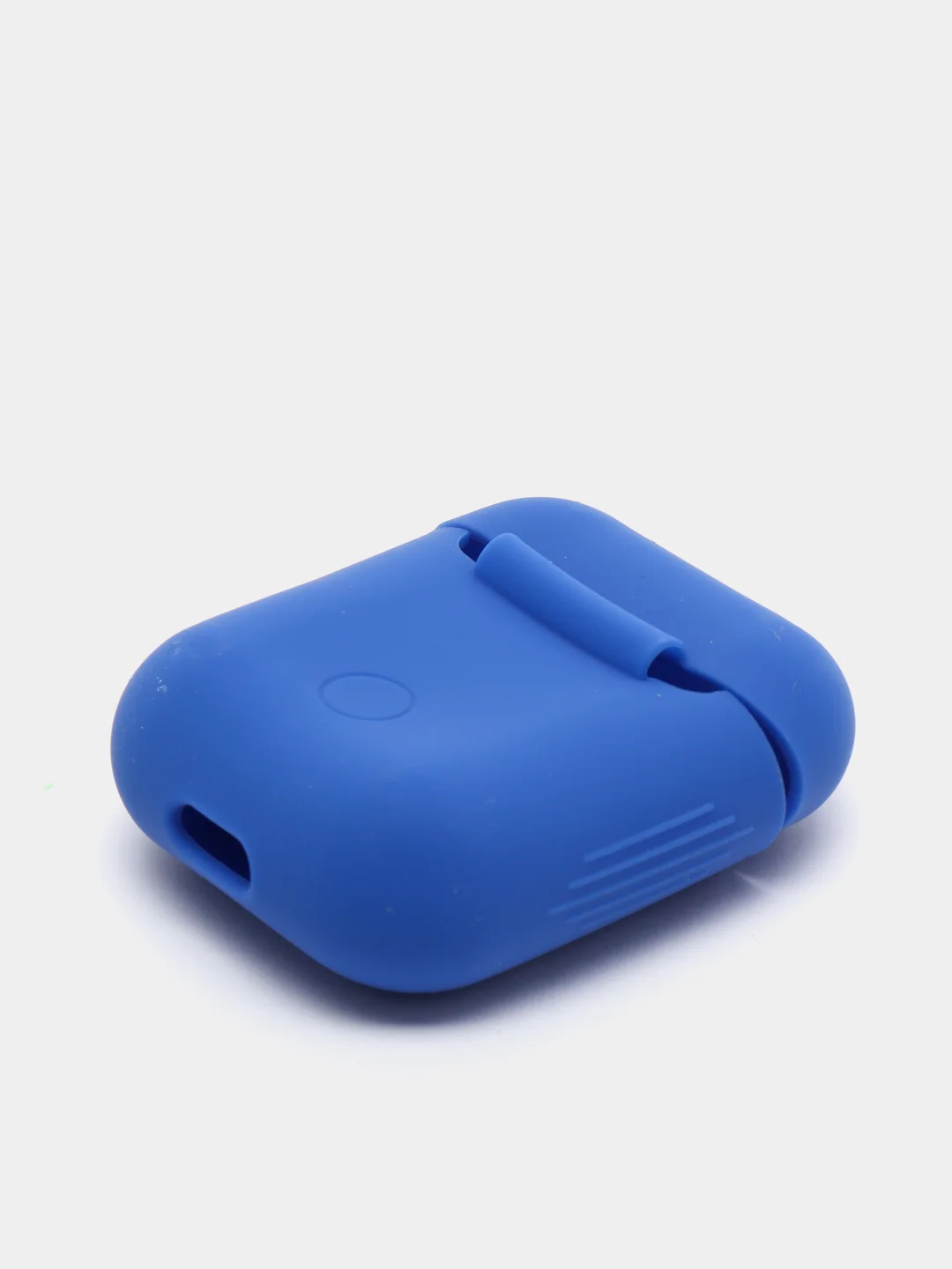 Синий чехол для наушников Apple Airpods 1 и 2 силиконовый