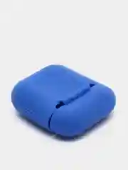 Синий чехол для наушников Apple Airpods 1 и 2 силиконовый