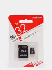 Карта памяти, карта памяти для телефона, 32 гб, microSD 32 gb, 10 класс, с адаптером