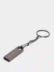 Черный металлическая флешка USB