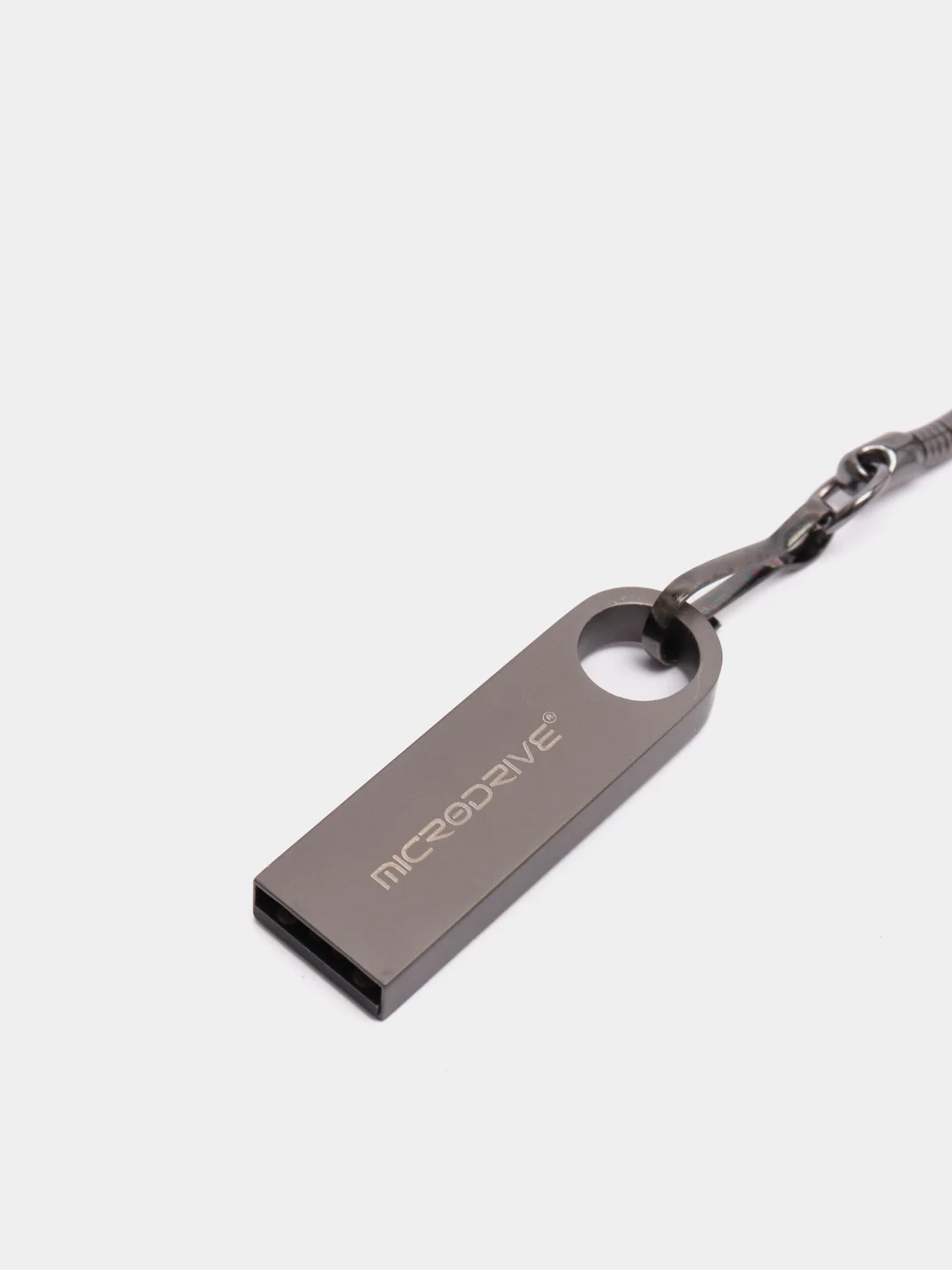 Черный металлическая флешка USB