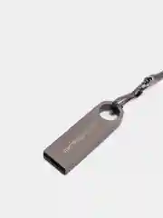 Черный металлическая флешка USB