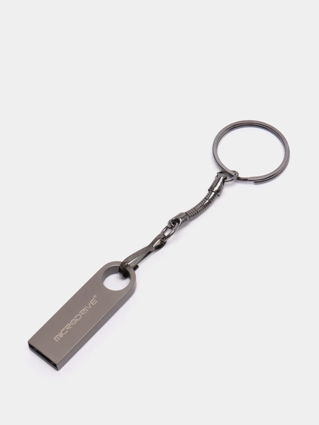 Черный металлическая флешка USB