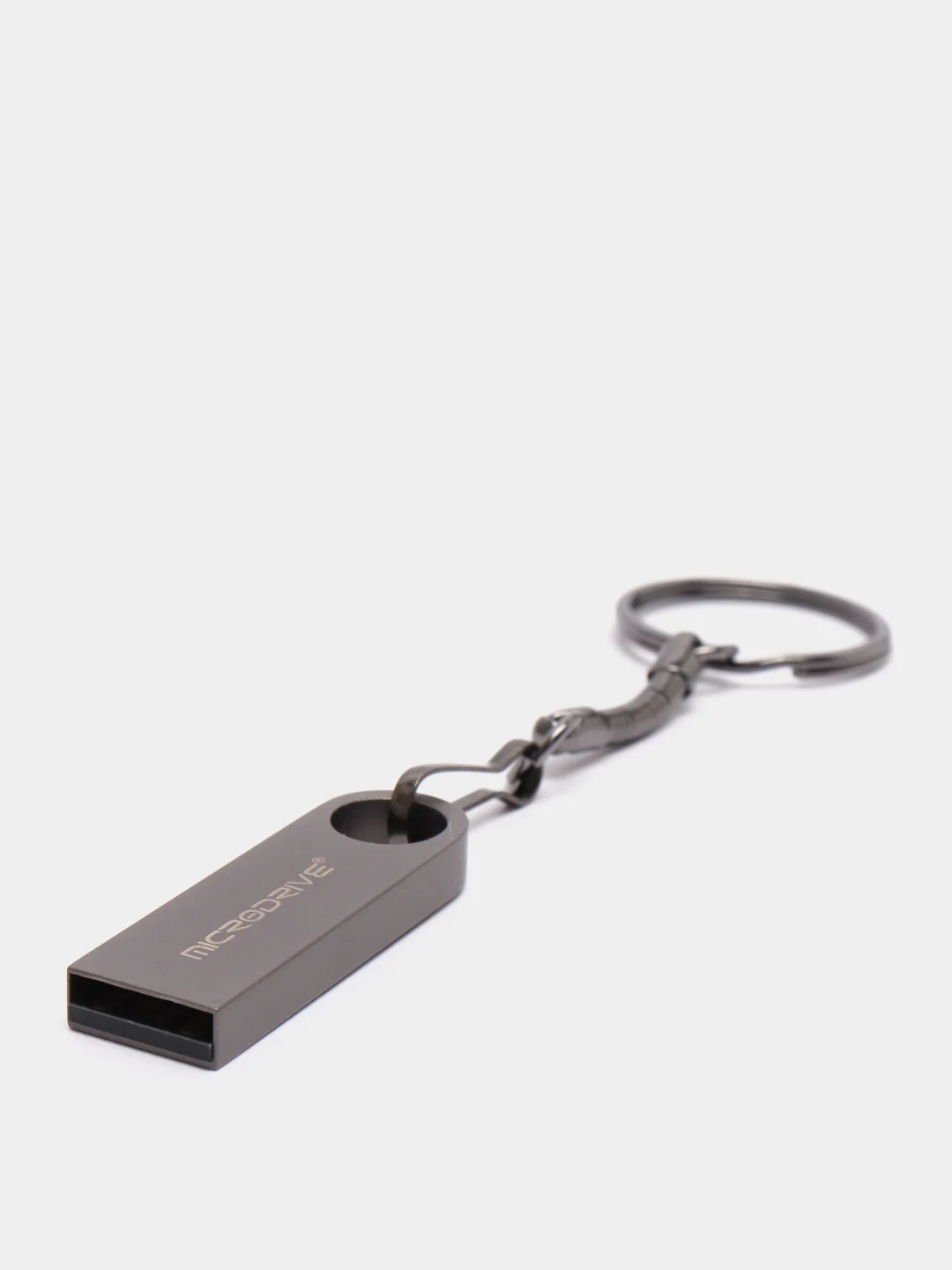 Черный металлическая флешка USB