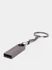 Черный металлическая флешка USB