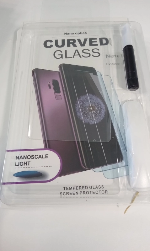 Стекло защитное с нано-клеем и уф-лампой для Samsung NOTE 10