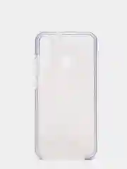 Синий чехол силиконовый прозрачный с цветной вставкой Y7P / P40 Lite E
