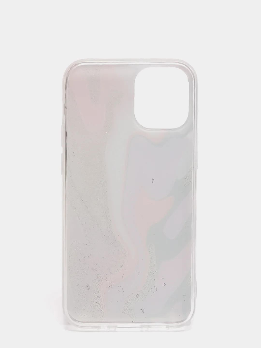 Пурпурный чехол iPhone 12 / 12 Pro (6.1), 12 mini (5.4) силиконовый с мраморным рисунком