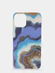 Золотой чехол iPhone 12 / 12 Pro (6.1), 12 mini (5.4) силиконовый с мраморным рисунком