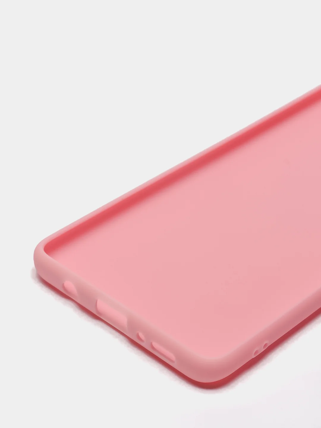 Розовый чехол Samsung Galaxy A71, силиконовый