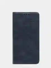 Темно-синий business Wallet Кожаный челол книжка с визитницей для Xiaomi Redmi note 8,8pro, redmi 7,8A