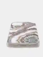 Коралловый меланж чехол iPhone 12 / 12 Pro (6.1), 12 mini (5.4) силиконовый с мраморным рисунком