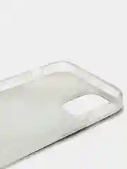 Бежевый меланж чехол iPhone 12 / 12 Pro (6.1), 12 mini (5.4) силиконовый с мраморным рисунком