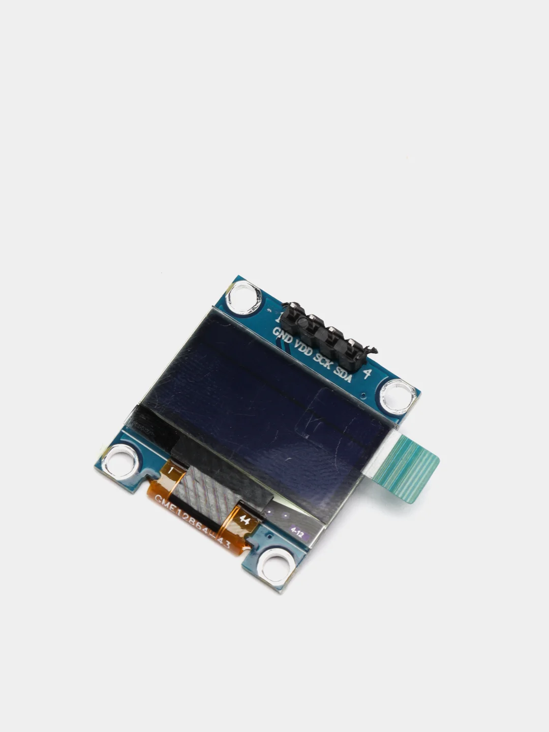 Дисплей OLED 0.96" 128*64 12864 4 контакта синие и желтые символы IIC/I2C