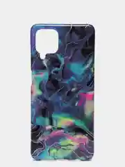 Индиго чехол для Samsung Galaxy A12, M12, гранит цветной