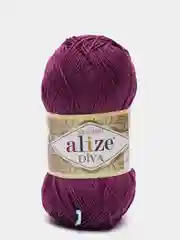 Пурпурный пряжа Alize Diva 100% Микрофибра 100г 350м
