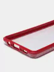 Коралловый меланж чехол для Samsung Galaxy A12, M12, бронекейс прозрачный