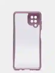 Лавандовый чехол для Samsung Galaxy A12, M12, бронекейс прозрачный