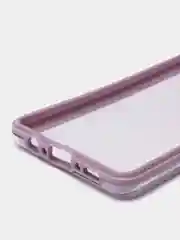 Лавандовый чехол для Samsung Galaxy A12, M12, бронекейс прозрачный