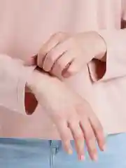 Розовый лонгслив женский, с длинным рукавом