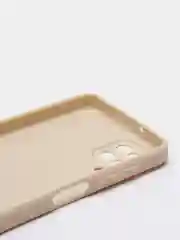Кремовый чехол для Samsung Galaxy A12, M12 силиконовый