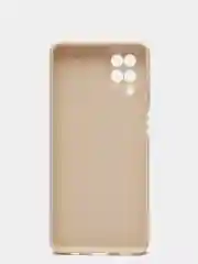 Кремовый чехол для Samsung Galaxy A12, M12 силиконовый