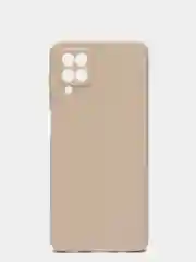 Кремовый чехол для Samsung Galaxy A12, M12 силиконовый