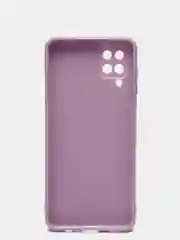 Сиреневый чехол для Samsung Galaxy A12, M12 силиконовый