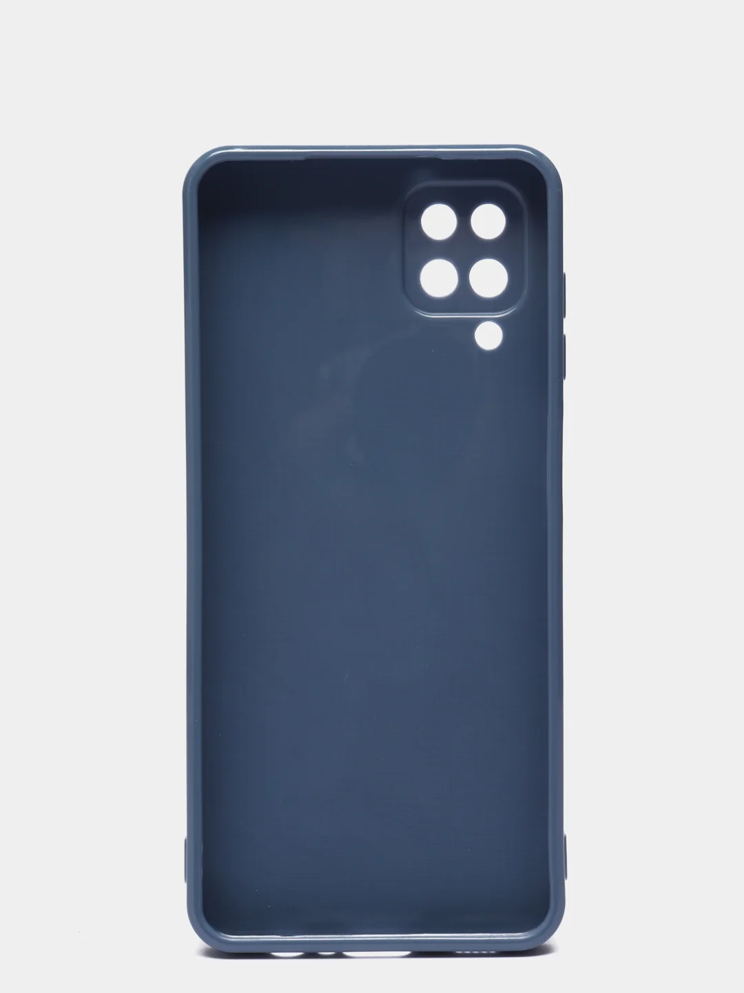 Синий меланж чехол для Samsung Galaxy A12, M12 силиконовый