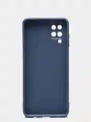 Синий меланж чехол для Samsung Galaxy A12, M12 силиконовый