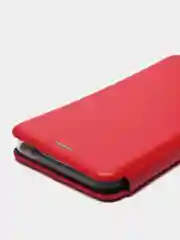 Красный чехол книжка для Realme C3 / Realme 5 / Realme 6i
