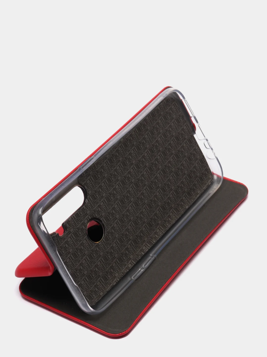 Красный чехол книжка для Realme C3 / Realme 5 / Realme 6i