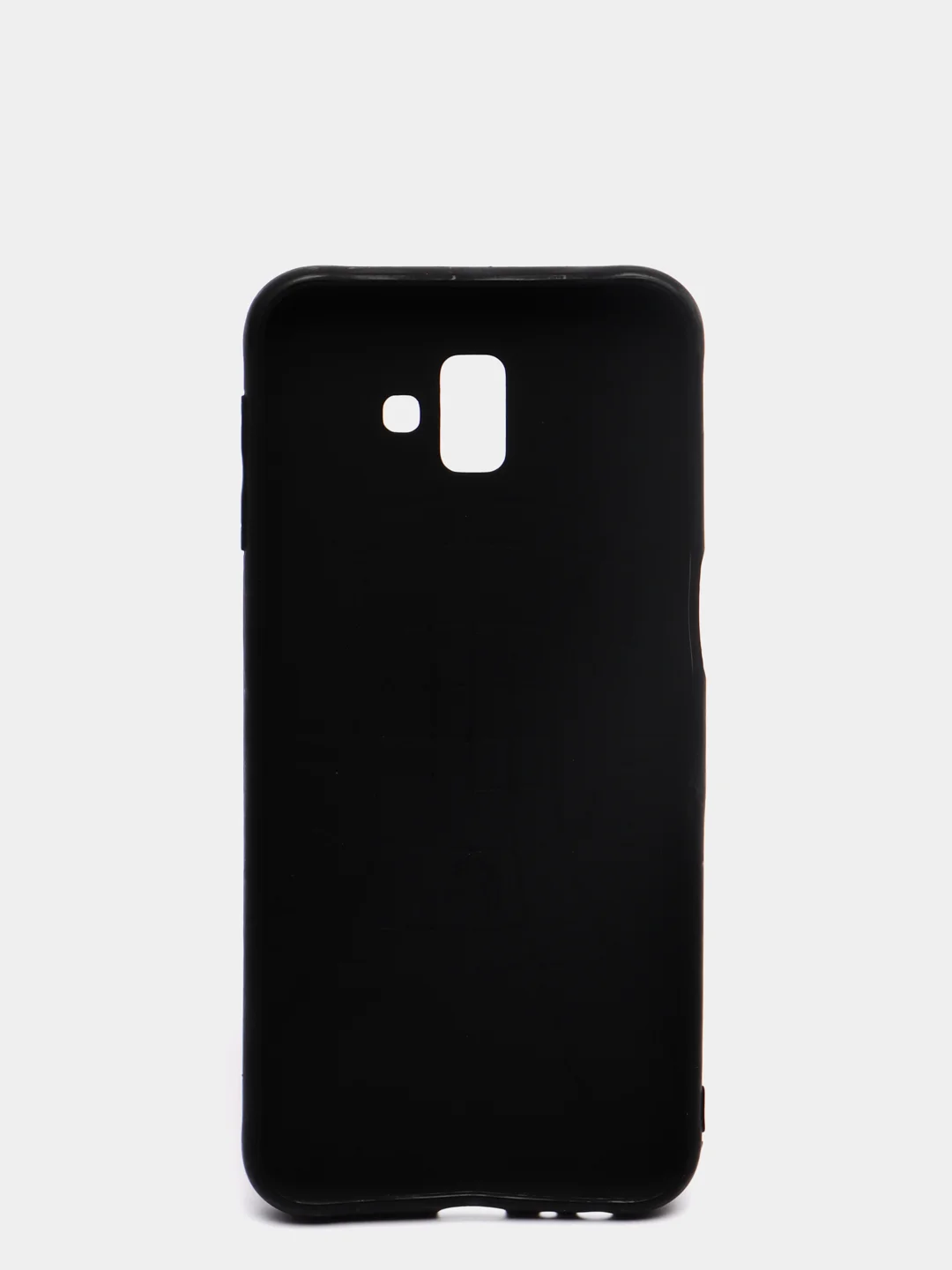 Коричневый силиконовый усиленный чехол Samsung J6 +(Plus)