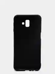 Черный силиконовый усиленный чехол Samsung J6 +(Plus)