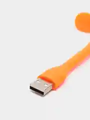 Оранжевый портативный USB мини-вентилятор на гибкой ножке