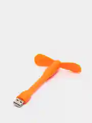Оранжевый портативный USB мини-вентилятор на гибкой ножке