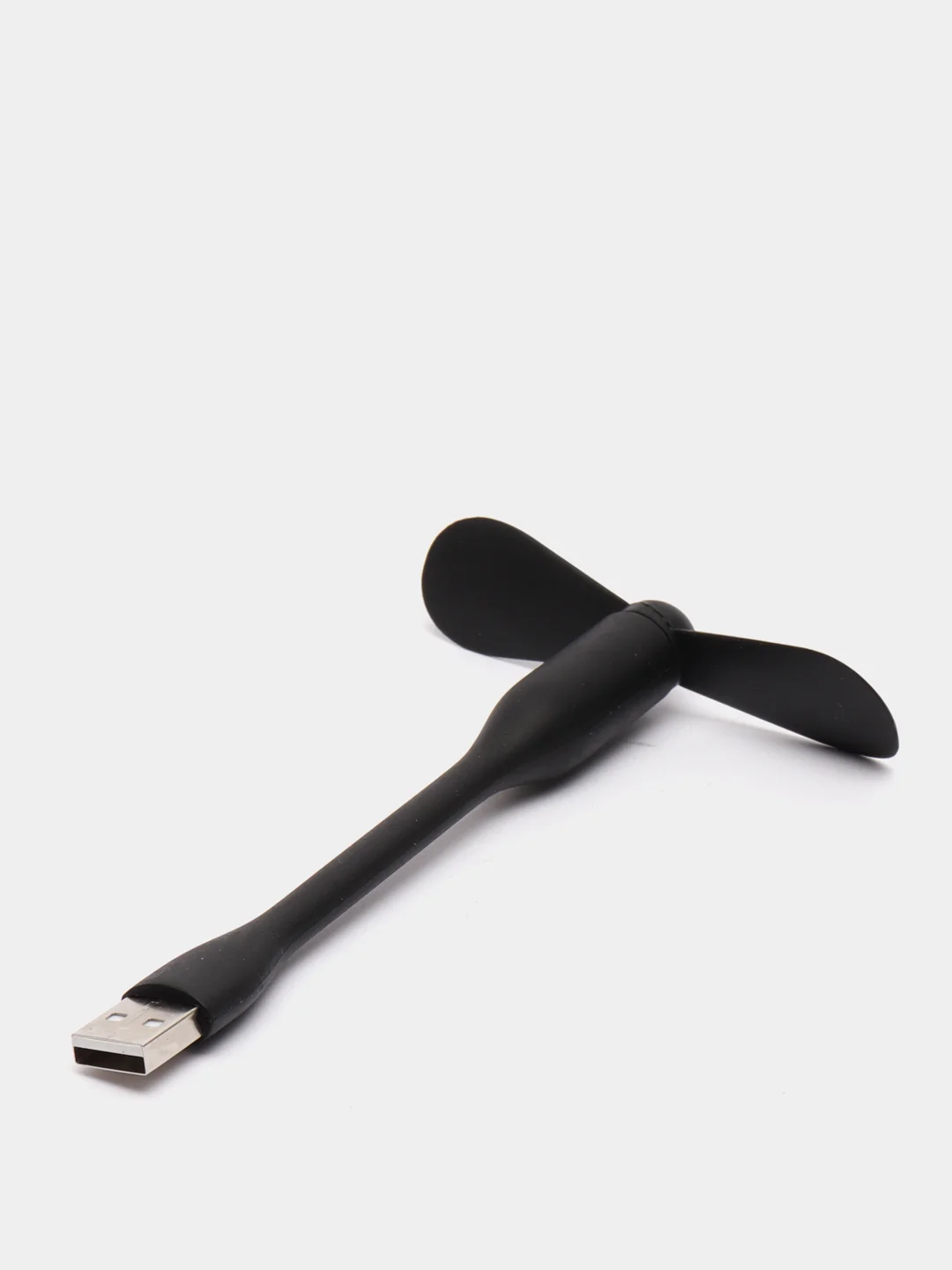 Черный портативный USB мини-вентилятор на гибкой ножке