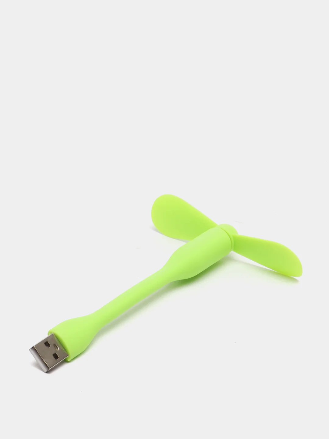 Зеленый портативный USB мини-вентилятор на гибкой ножке