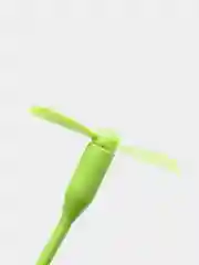 Зеленый портативный USB мини-вентилятор на гибкой ножке
