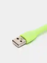 Зеленый портативный USB мини-вентилятор на гибкой ножке