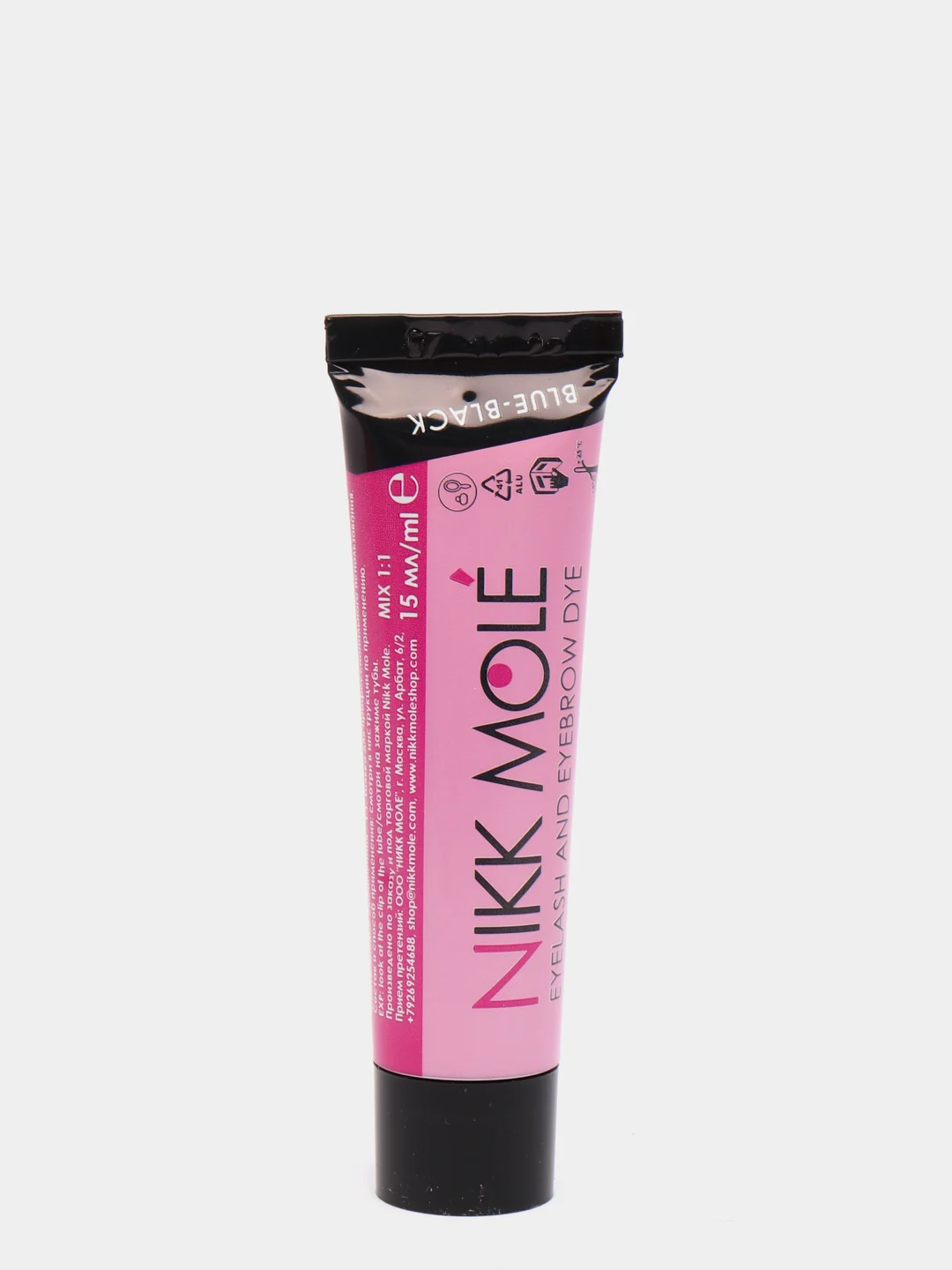 Черный краска для бровей и ресниц Nikk Mole (ник моле), 15 мл