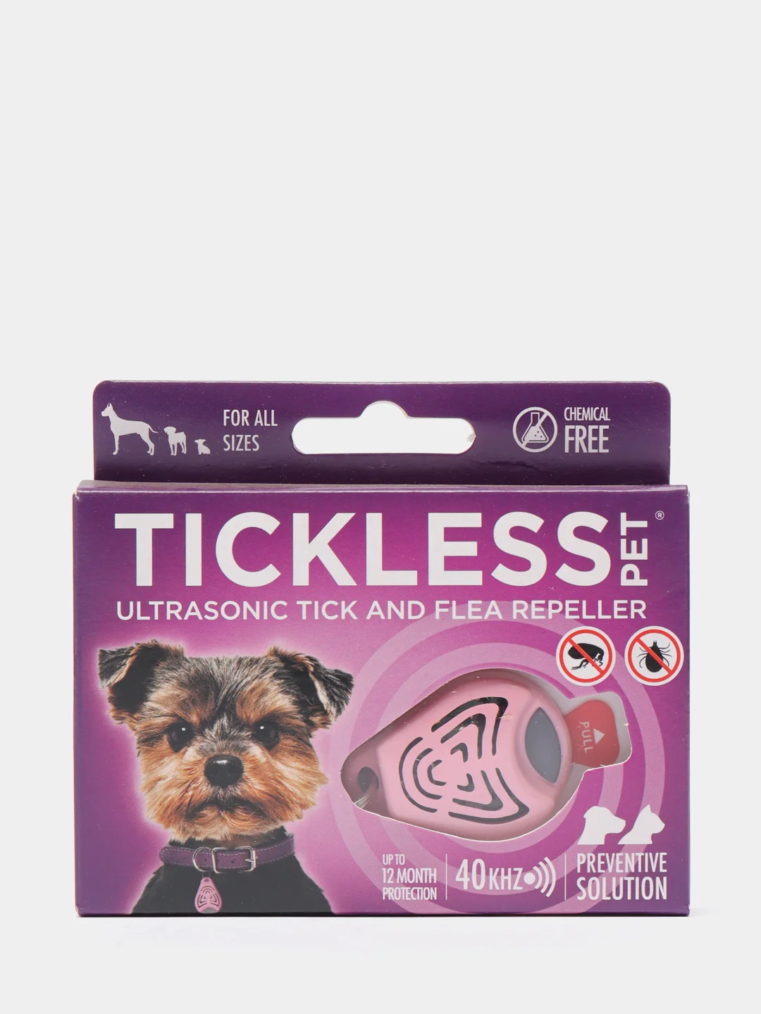 Ультразвуковые отпугиватели клещей TickLess Pet(для животных)розовый