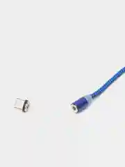 Синий кабель для зарядки X-cable, магнитный, 2.1 А, 360 + магнитный коннектор-разъем