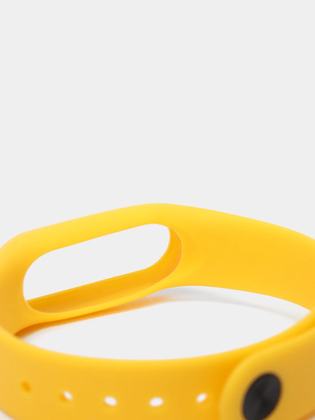 Желтый силиконовый ремешок на Xiaomi Mi Band 2