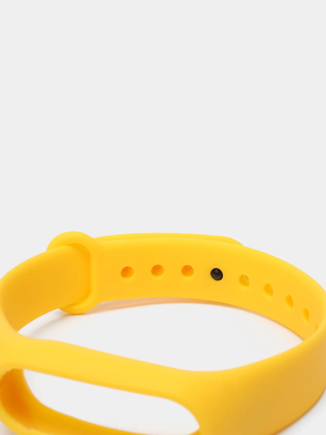 Желтый силиконовый ремешок на Xiaomi Mi Band 2