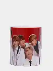 Бежевый меланж кружки "K-pop" 9 видов, BTS, Stray Kids, BLACKPINK и др.